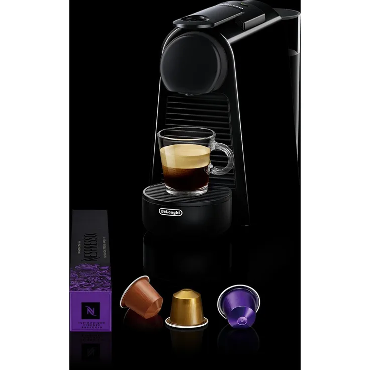 De'Longhi Nespresso Essenza Mini, Kapselmaschine mit Hochdruckpumpe und programmierbaren Tassengrößen, Schwarz