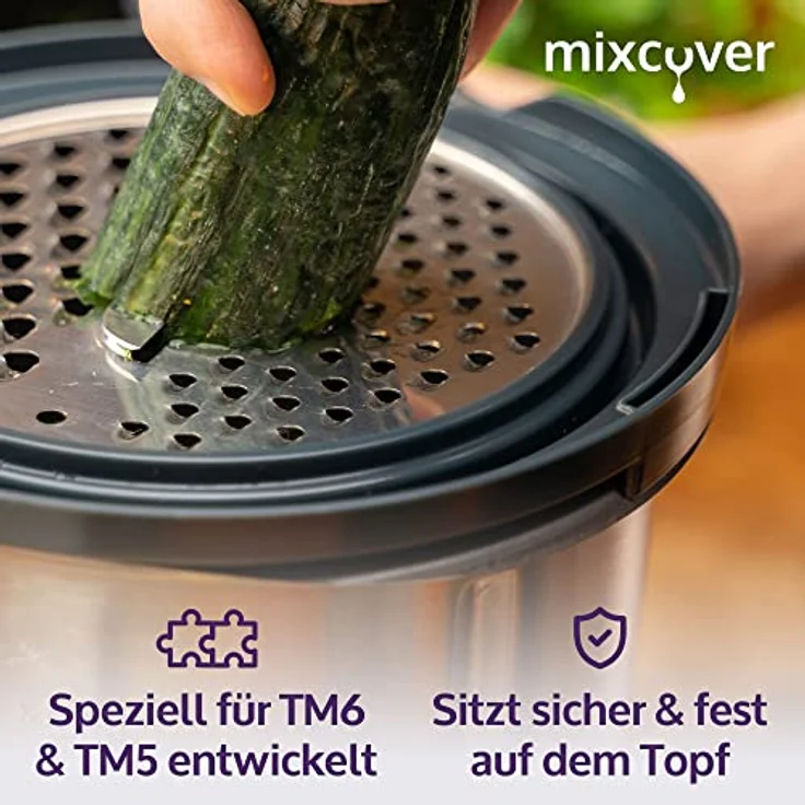 Mixcover Küchenmaschinen-Adapter mixcover Gemüse, Obst und Käsereibe für den Thermomix TM6 und TM5, Thermomix – Bild 6