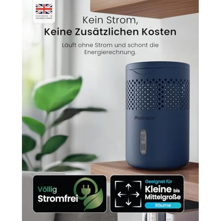 Pro Breeze Osmo Luftentfeuchter, Geräuschlos & Nachfüllbar, Mini Raumentfeuchter ohne Strom, effektive 700g Tablette für bis zu 100 Tage, in 4 Farben erhältlich – Bild 3