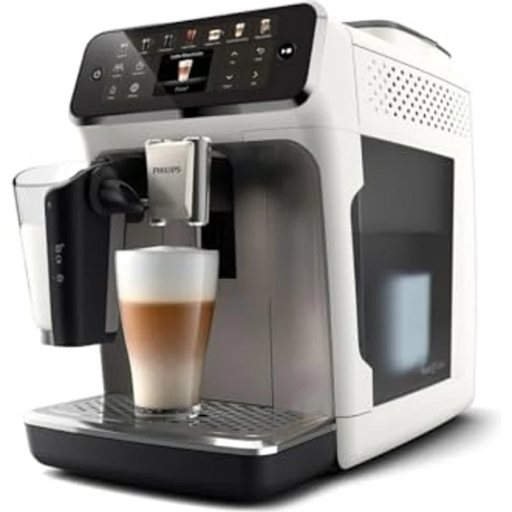 Philips Serie 4400 LatteGo EP 4443/70, automatische Kaffeemaschine in Silber und Weiss – Bild 2