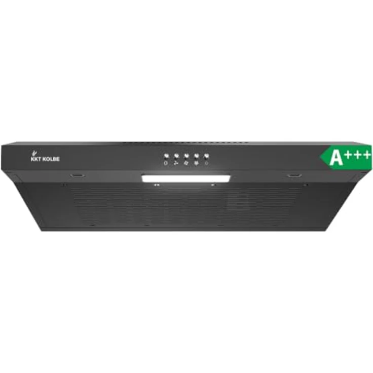 KKT KOLBE UBH200S Unterbau-Dunstabzugshaube, 60 cm, schwarz, 3 Leistungsstufen, LED-Beleuchtung, Druckknopf-Bedienung – Bild 1