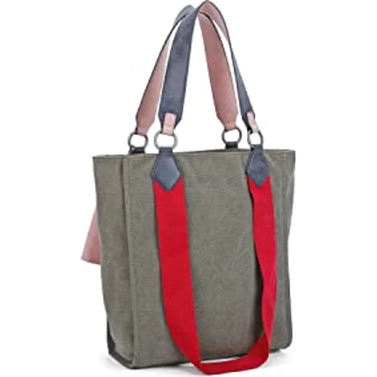 Fritzi aus Preußen Izzy02 Canvas Shopper Tasche, 32 cm x 11 cm x 38.5 cm, 100% Baumwolle, braun – Bild 2