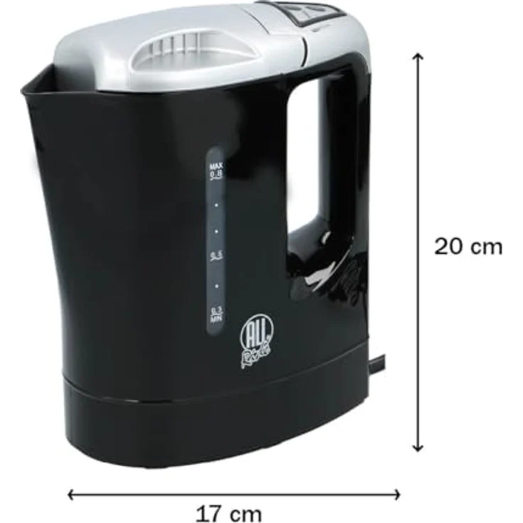 All Ride Reise-Wasserkocher 1L, 24V, 300W, schwarz – Bild 6