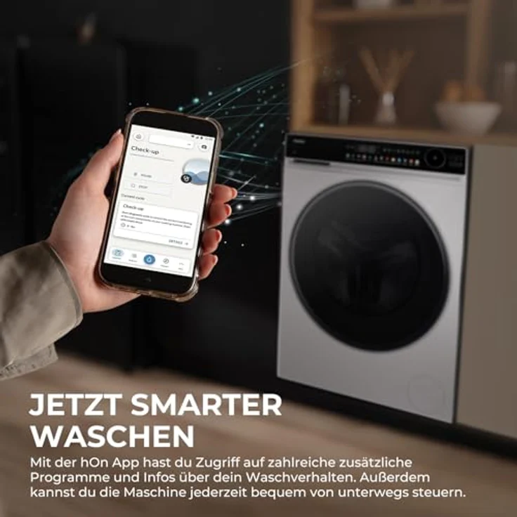 HAIER HW130-B14667U1 G7 Waschmaschine, 13 kg, 1330 U/Min., intelligente Automatik, XL Pillow-Schontrommel, Hygienefunktionen, Vollwasserschutz – Bild 9