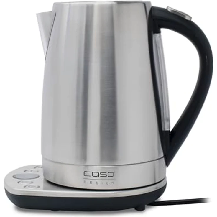 CASO WK2200, Edelstahl Wasserkocher mit Temperatureinstellung, 1.7 Liter, in 10°C Schritten von 40°C-100°C, Warmhaltefunktion – Bild 2