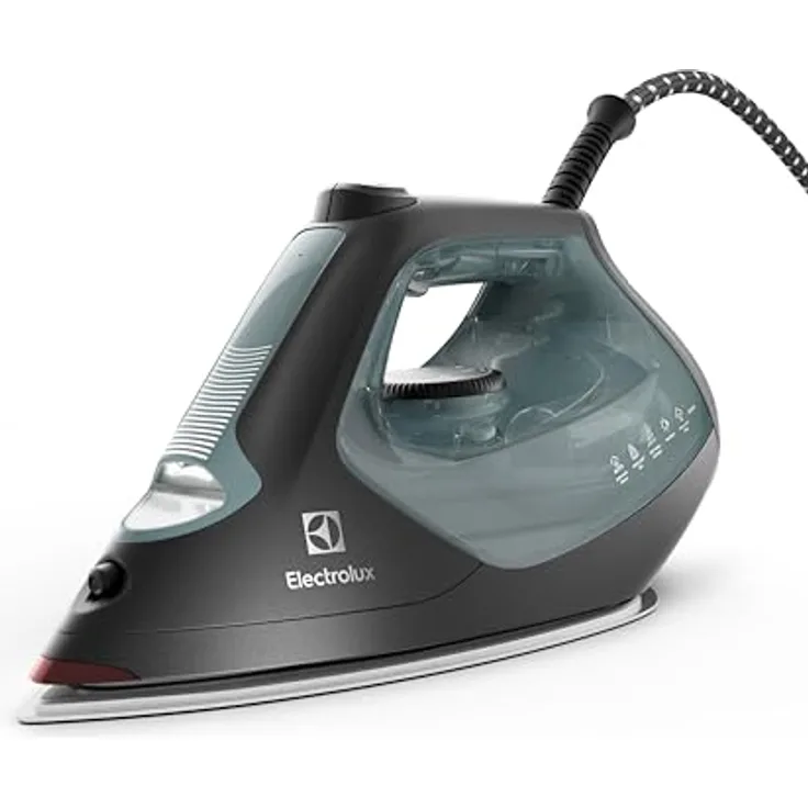 Electrolux Refine 700 Bügeleisen E7SI2-6OG, Mit maßgeschneiderten Programmen, Frontbeleuchtung, Kratzfeste Bügelsohle, Aus recyceltem Kunststoff, Dampfstoß 230 g/min, 2600W, 360° Bewegung, Ozean Grün