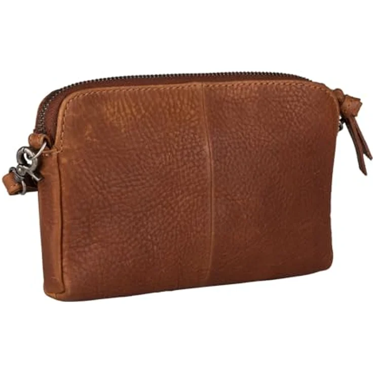 Burkely Antique Avery Mini Bag, Handtasche aus Pull-Up-Leder mit Reißverschlussfächern, braun – Bild 3