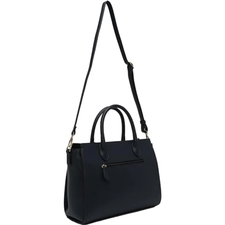 L.Credi Konstanze Handtasche aus Kunstleder, 37 cm, Blau, geräumiges Hauptfach – Bild 4