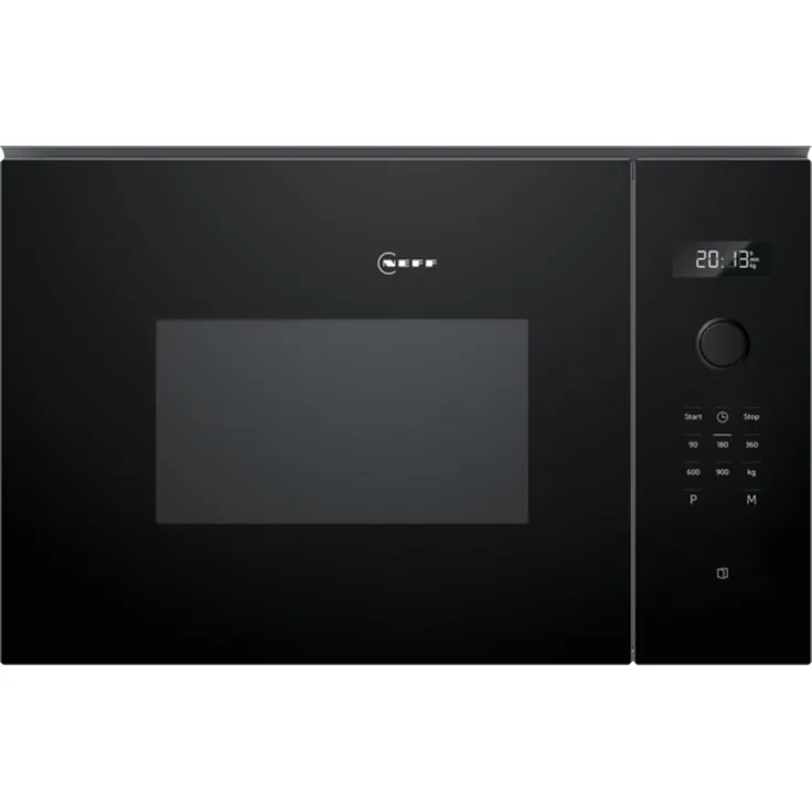 Neff N 50 HLAWD53K0 Einbau Mikrowelle, 59 x 38 cm, Schwarz, 900 W, 25 l Volumen