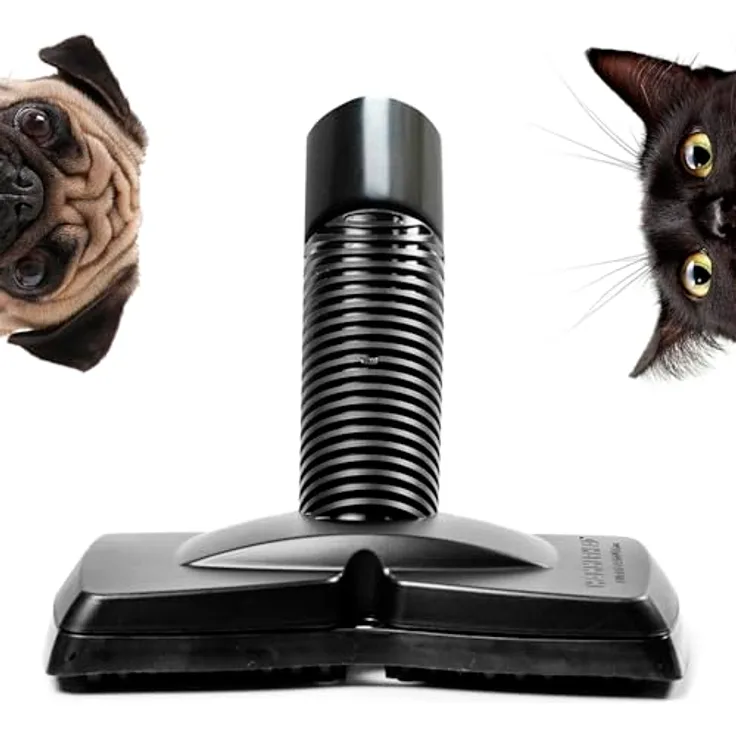 FurEater Tierhaar Staubsaugeraufsatz - Verbesserte Version | Ergonomische Staubsaugerbürste mit Universaladapter zur effektiven Entfernung von Tierhaaren, kompatibel mit 99% aller Staubsauger, inkl. patentierter Noppen-Technologie