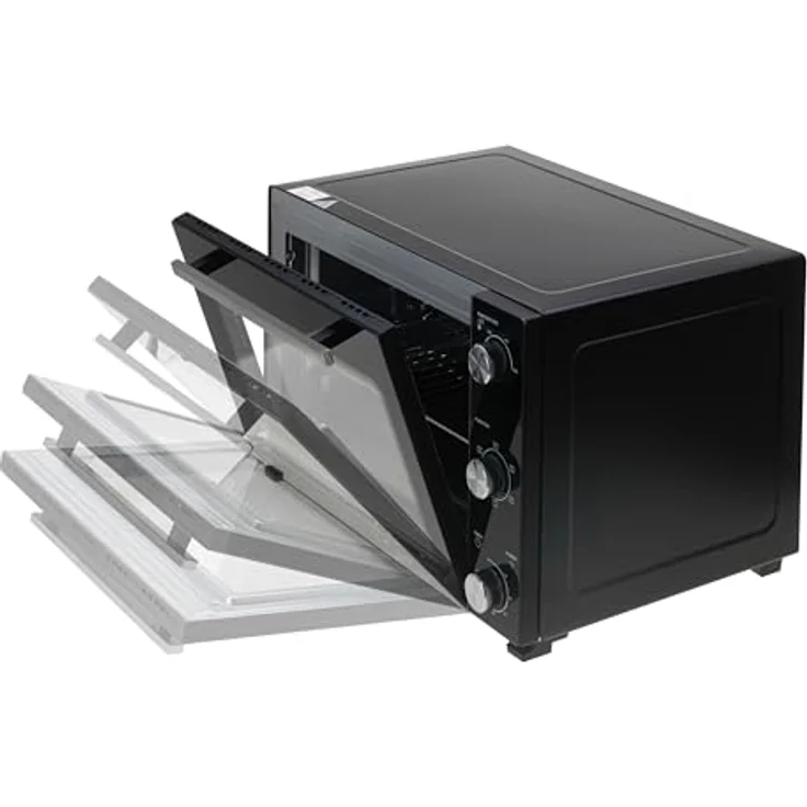 Adler AD 6025, Elektrischer Minibackofen 35L, Schwarz – Bild 3