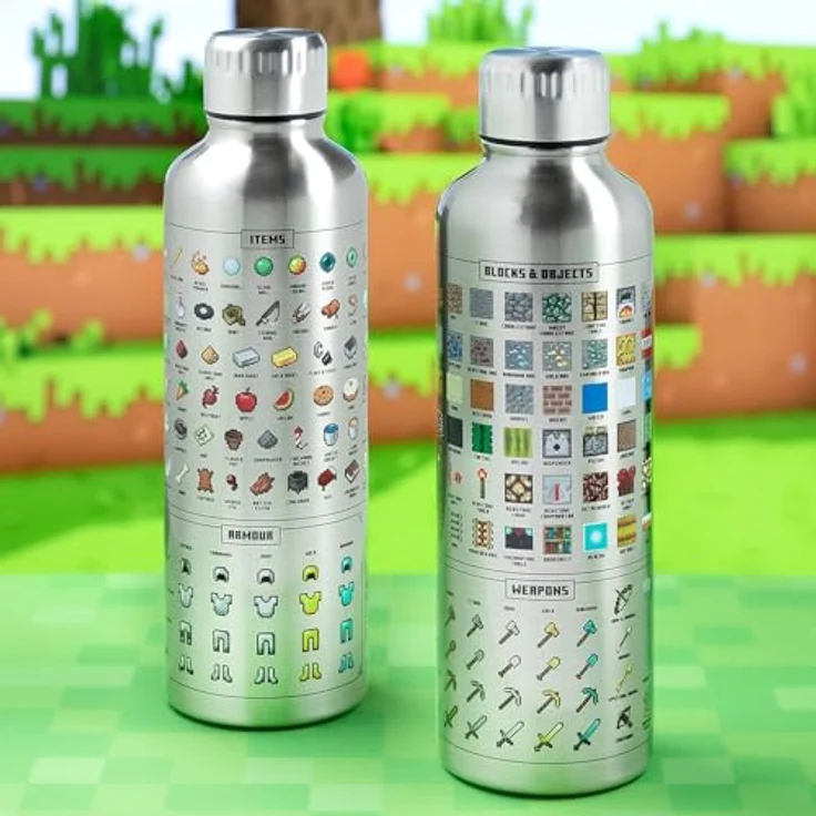 Paladone Metall Wasserflasche - Minecraft – Bild 3