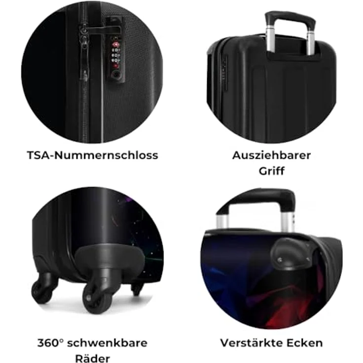 NoBoringSuitcases.com© Kinderkoffer Spiele - Neon 67 cm - 72 L, 4 Rollen, Mittelgroßer Reisetasche mit Rollen für 20kg, Kinderkoffer – Bild 8
