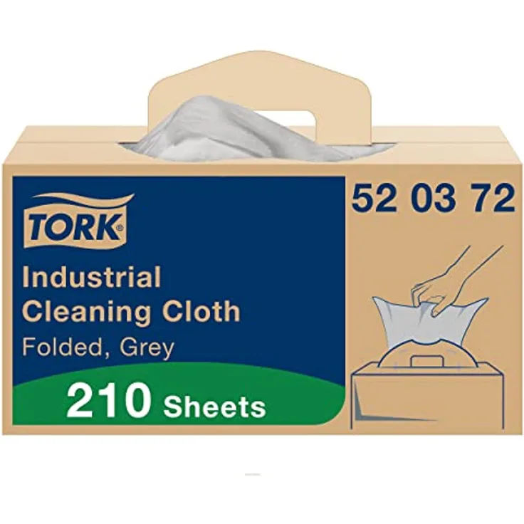 Tork Industrie Reinigungstücher Grau W7, Einzeltuchentnahme, 1 x 210 Tucher, 520372
