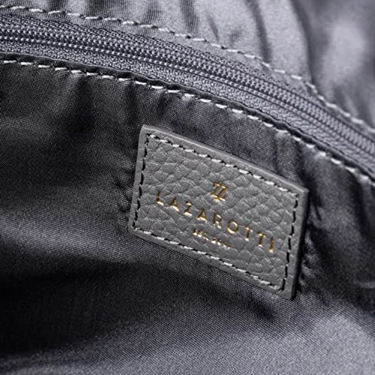 Lazarotti Umhängetasche Bologna Leather, Leder mit Reißverschluss- und Steckfach, verstellbarem Schulterriemen, braun – Bild 5
