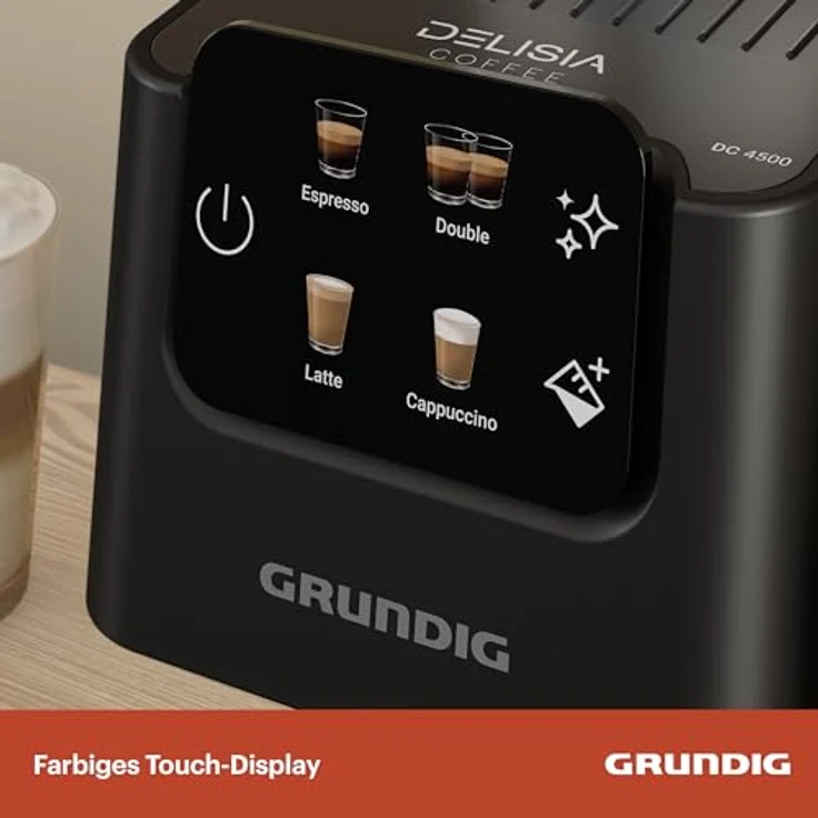 Grundig Siebträgermaschine KSM 5330, Siebträger-Espressomaschine mit Memory-Funktion, Milchschaumdüse und 1,1 Liter Wassertank – Bild 3