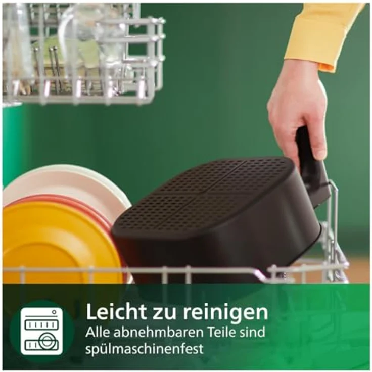 Philips Heißluftfritteuse Airfryer XXL HD9285/00, 7,2 l, 2000 W, mit 7 Voreinstellungen, WiFi Konnektivität und Warmhaltefunktion, in Schwarz – Bild 6