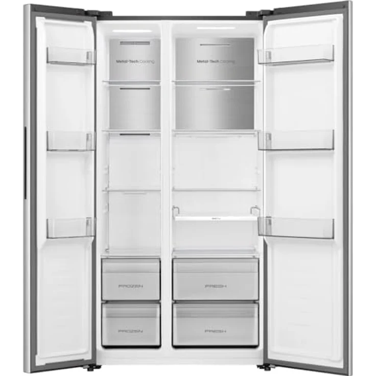 Hisense RS3P538NAIE, Freistehender Side-by-Side Kühlschrank aus Edelstahl, 527 l, No Frost, 39 dB – Bild 7