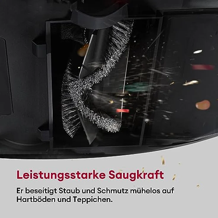 Ultenic T10 Elite Saugroboter mit Absaugstation Wischfunktion, Starke Saugkraft Staubsauger Roboter 2600 Pa, LiDAR Roboterstaubsauger Etagenkartierung, 160 Min lange Laufzeit, APP/Sprach/Fernbedienung – Bild 5