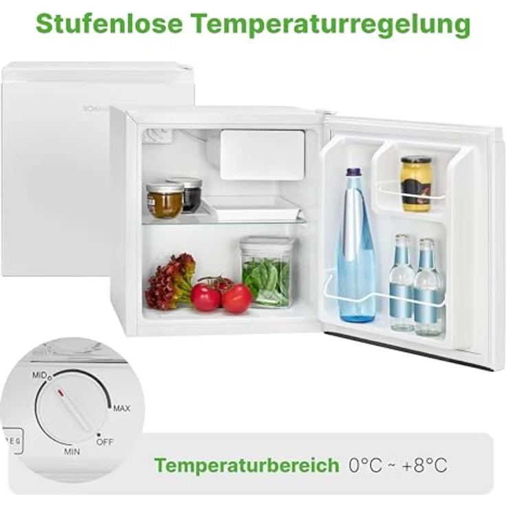 Bomann KB 7245 Minikühlschrank, freistehend, weiß, Energieklasse E – Bild 7