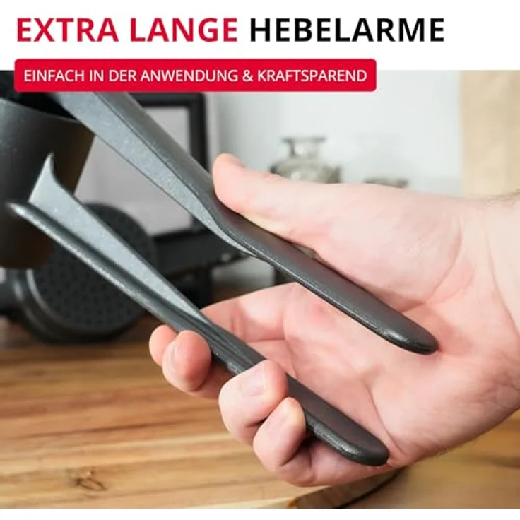 WESTMARK Spätzlepress, Kartoffelpresse mit rundem Loch, 250 ml Füllvolumen, Anthrazit – Bild 10