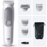 Braun Series 5 BG5550 Bodygroomer, elektrischer Rasierer/Rasierer/Bartschneider in Grau, wasserdicht, SkinGuard-Technologie, abnehmbarer Sensitiv-Kammaufsatz