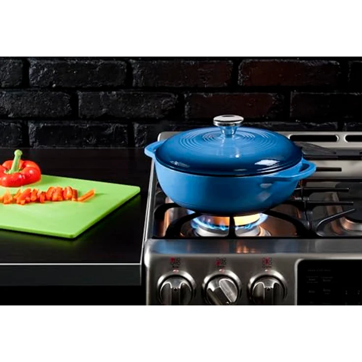 Lodge lierter Dutch Oven 3 Qt blau – Bild 3