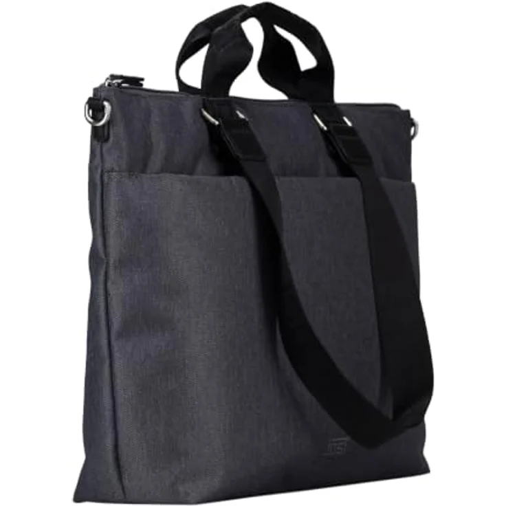 Jost Bergen Shopper Tasche 47 cm, grau, 100% Polyester, 47 cm x 11.5 cm x 32 cm – Bild 2