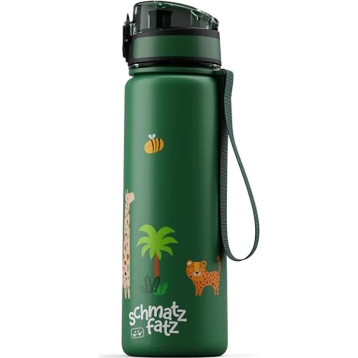 Klarstein Schmatzfatz Trinkflasche Sportflasche 500 ml, BPA-freies Tritan, auslaufsicher, mit Fruchtaufsatz und Tragegriff, 24 cm – Bild 1