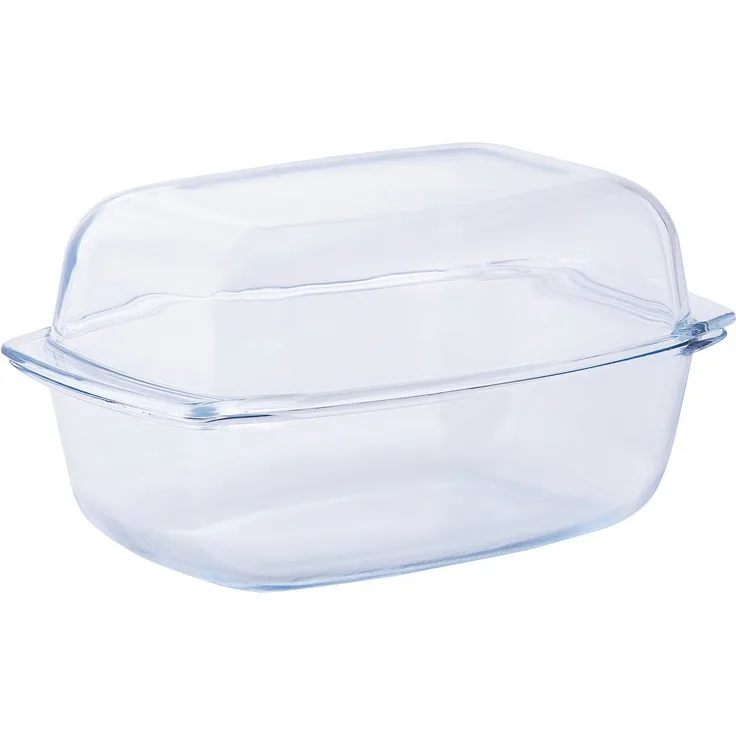 van Well Auflaufform, feuerfestes Glas, 7 Liter, für Backofen, Mikrowelle und Spülmaschine
