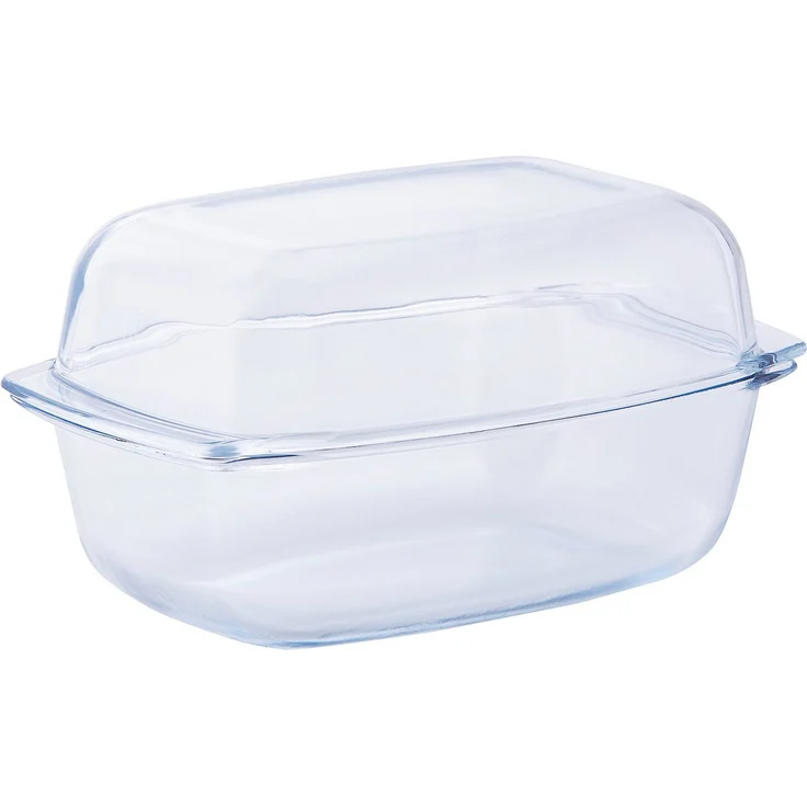 van Well Auflaufform, feuerfestes Glas, 7 Liter, für Backofen, Mikrowelle und Spülmaschine
