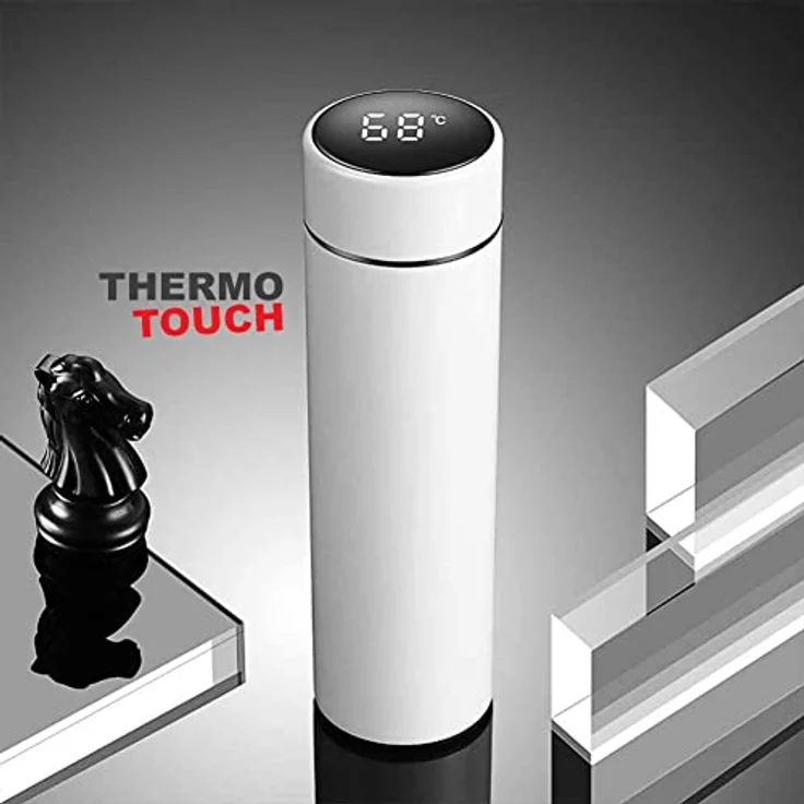 ThermoTouch Smarte Thermoskanne Edelstahl Thermosflasche Kaffeekanne Teekanne Isolierflasche LED Temperaturanzeige - Preisvergleich – Bild 5