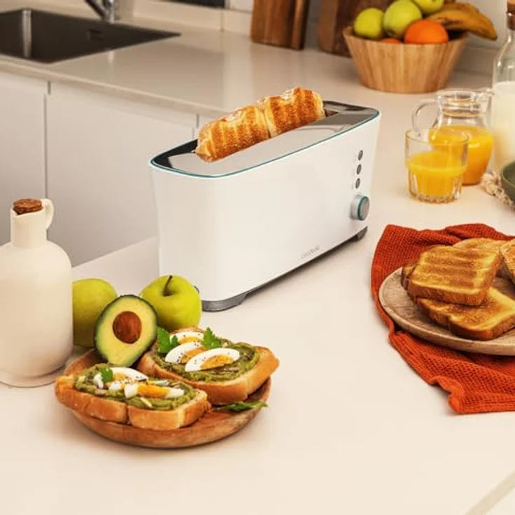 Cecotec Toast&Taste Extra W, Toaster mit 1 langem Schlitz, 1000 W, schnelles Bräunen, 2 Toastschlitze – Bild 5