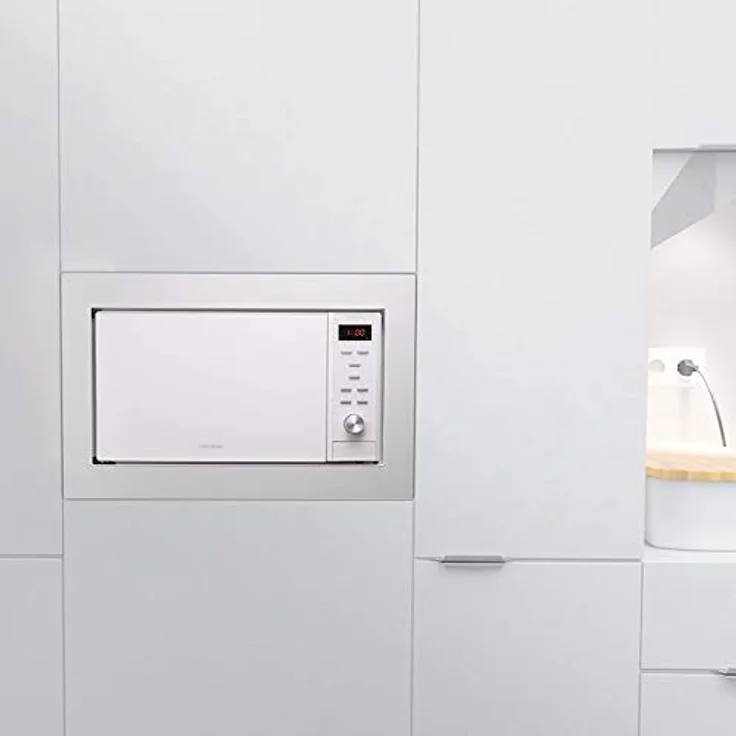 Cecotec GrandHeat 2350 Digitale Mikrowelle mit Grill, Einbaugerät, 900 Watt, 23 Liter Garraum, weiß, Edelstahl – Bild 3