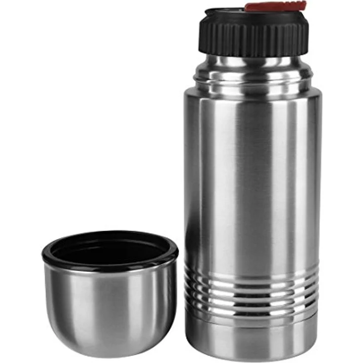 Emsa 618351600 Senator Isolierflasche, Thermosflasche, mobiler Kaffeebecher, 350ml, Thermobecher, Isolierbecher, Safe Loc Verschluss, edelstahl – Bild 2