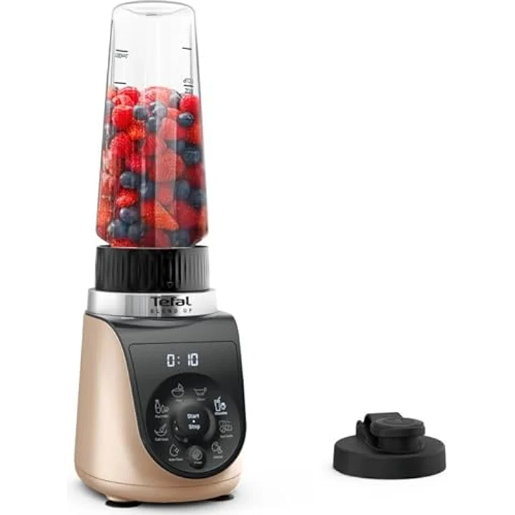 Tefal BL190A Blend Up, kompakter Standmixer in Beige mit Silence-Modus und On-the-Go-Flasche – Bild 3