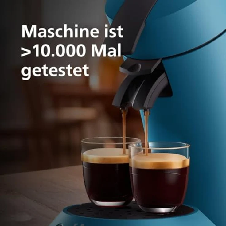 Philips SENSEO Kaffeemaschine, Kapselmaschine mit Kaffee Boost Technologie und Kaffeestärkewahl, Blau CSA210/00 – Bild 4