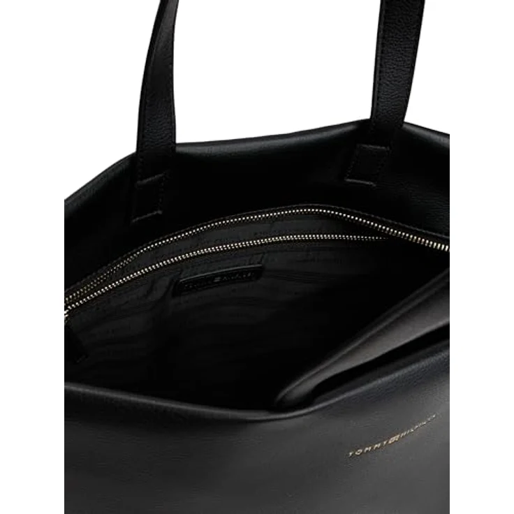 Tommy Hilfiger TH Logotape Shopper Tasche, 40 cm, schwarz, 100% Polyurethan – Bild 5