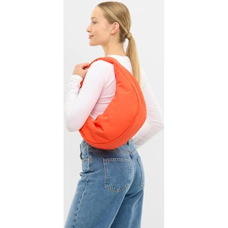 Johnny Urban Lou Schultertasche L, 43 cm, orange, 100% Polyester, geräumiges Design – Bild 3