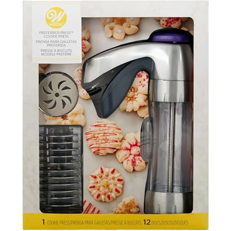 Wilton Preferred Cookie Press, Assortiert, Mehrfarbig, 22.7 x 22.7 x 27.7 cm – Bild 2