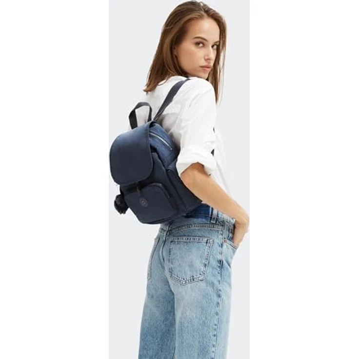 Kipling Classics City Pack Mini, Rucksack 29 cm aus 100% Polyamid, blau – Bild 2