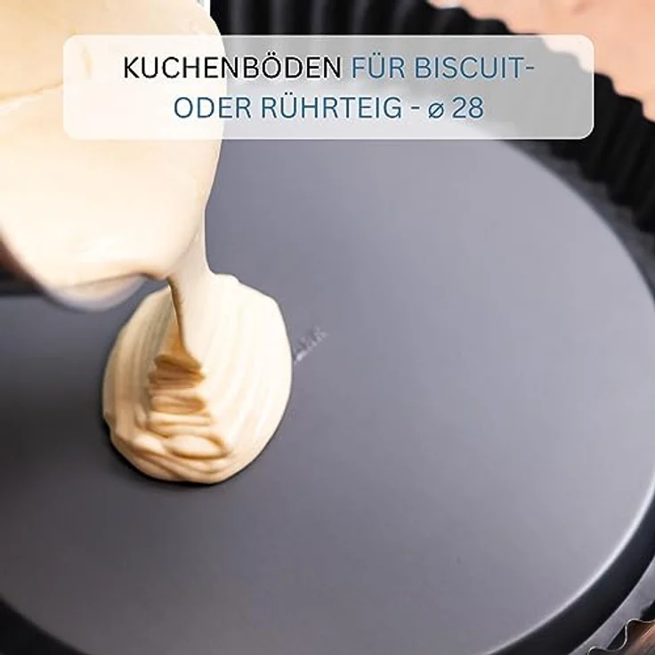 Westmark Obstbodenform, Rund, Durchmesser: 28 cm, Antihaftbeschichtet, Kaltgewalzter Stahl, Back-Meister, Anthrazit, 32942270 – Bild 3