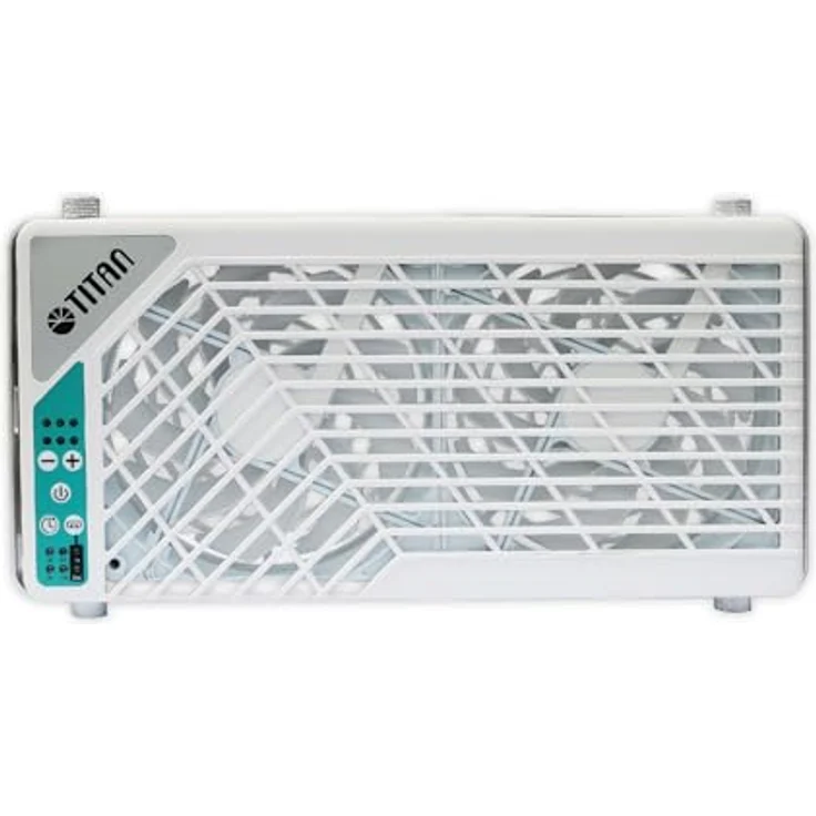 Titan TTC-SC21/V4+ Fenster-Doppellüfter, 2x140mm mit Fernbedienung für Wohnmobil – Bild 1