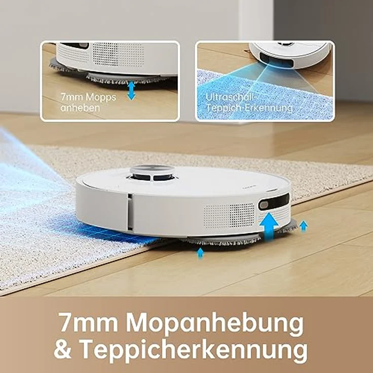 Dreame L10 Prime Saugroboter und Wischroboter mit Automatischer Waschstation von Wischpads, 7mm Mopanhebung, LDS Navigation, 4000Pa Saugleistung, 3D Mapping, WiFi/APP/Alexa – Bild 3