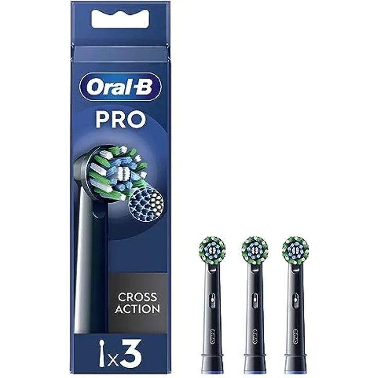Oral-B Ersatzköpfe Pro Cross Action Black, 3 Köpfe