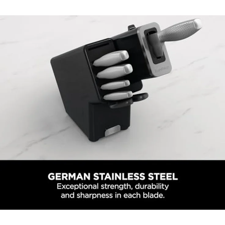Ninja Foodi StaySharp-Messerblock mit integriertem Schärfer K62006EUUK, Anthrazit – Bild 3