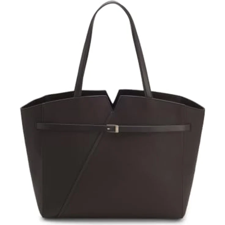 Boss Boss Revers Shopper Tasche aus Leder, 37 cm mit Laptopfach, braun – Bild 1