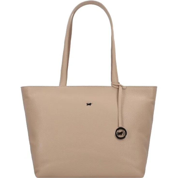 Braun Büffel Hanna Shopper Tasche, 100% Leder, 43 cm x 17 cm x 29 cm, beige