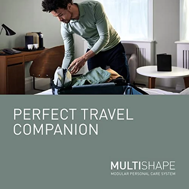 Panasonic MULTISHAPE modulares Körperpflege-System ER-CNT1, Nasen-/Ohren-/Augenbrauentrimmer für Männer, mit eingebauter Vakuumfunktion, wasserdicht - Schwarz – Bild 5