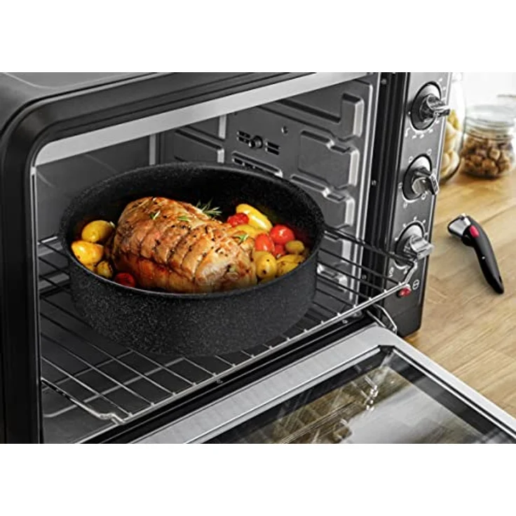 Tefal Ingenio Black Stone 4-tlg. Kasserollenset, Topfset abnehmbarer Griff, 16/18/20 cm, stapelbar, platzsparend, Topfset Induktion mit Antihaftversiegelung – Bild 5